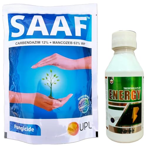 Saaf Fungicide 100gm + Energy Triacontanol 0.1% EW 100ml | KUL Gardening combo
