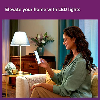 Philips Wiz Wi-Fi Enabled B22 9-Watt LED Smart Bulb, Compatible with Amazon Alexa and Google Assistant(16M Colours +Shades of White + Dimmable + Tunable),Pack of 1