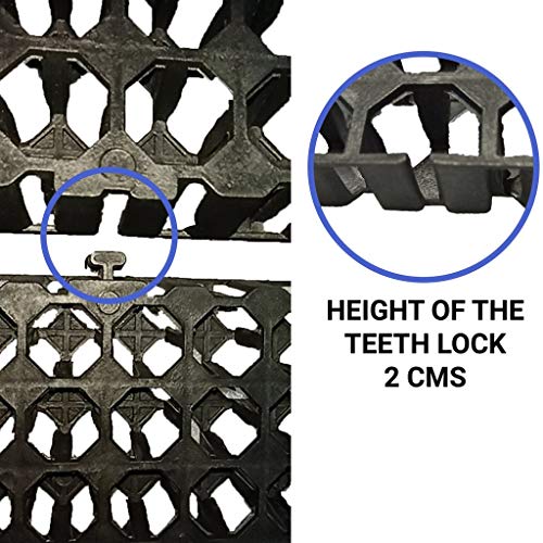 TrustBasket Heavy Duty Thickness Drain Cells (20 mm) - Set of 12 for Terrace/Kitchen Garden, Outdoor, | Heavy Duty Highly Durable Polypropylene Water Drain Cells