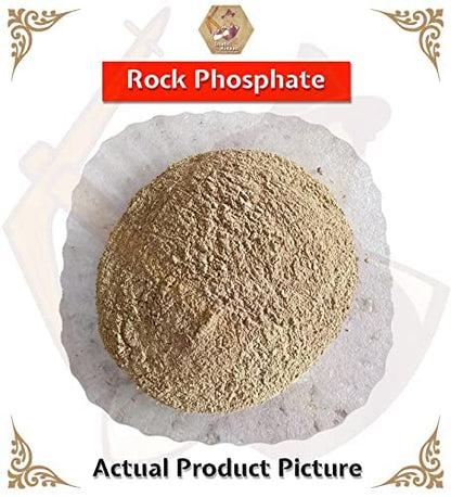 Shehri Kisaan® Rock Phosphate Natural- 5Kg | Organic Fertilizer for Fruiting & Flowering Plants | Slow Release Fertilizer Best Substitute for Bone Meal | High Concentration 00 32 00 Formulation