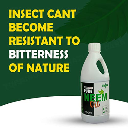 Chipku -Pure Cold Pressed, Water Soluble neem Oil for Spray on Plants and Garden (500Ml)…
