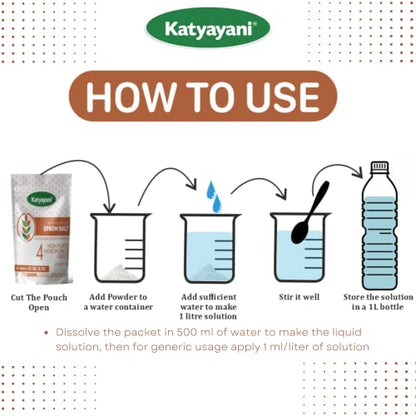 Katyayani Magnesium sulfate/Epsom Salt (1060 Gram (530g x 2))