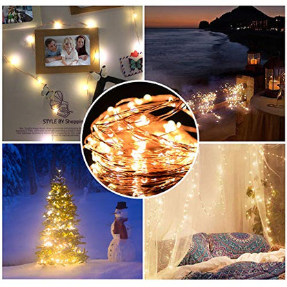 MANSAA M6 USB LED String Light | 10 Meter 100 LEDs | Yellow Color | USB Operated | Home Decor LED Light