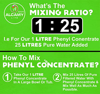 AAAL White Phenyl Concentrate Liquid (LEMON+LAVENDER+ORIGINAL PINE COMBO PACK) (200ML X 3 UNITS) (MAKES 15 TO 17 LITRE OF THICK WHITE PHENYL)