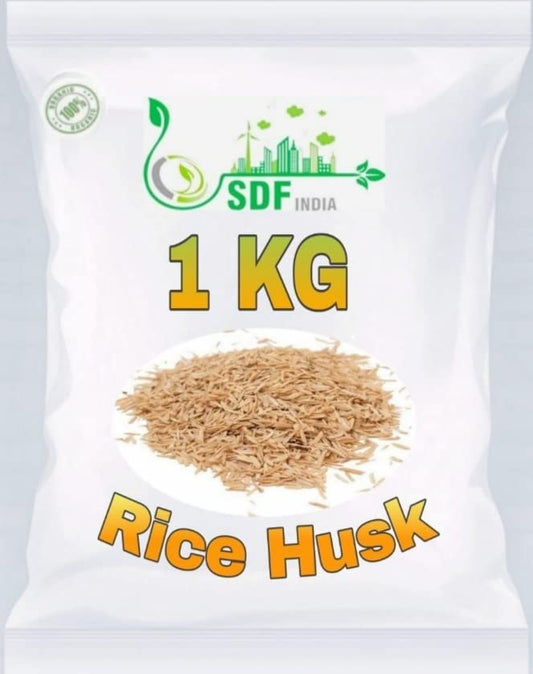 SDF INDIA Rice Husk for Gardening (1KG)