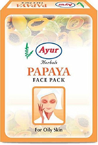 Ayur Papaya Face Pack Paste (Set of 12) with Ayur Product in Combo