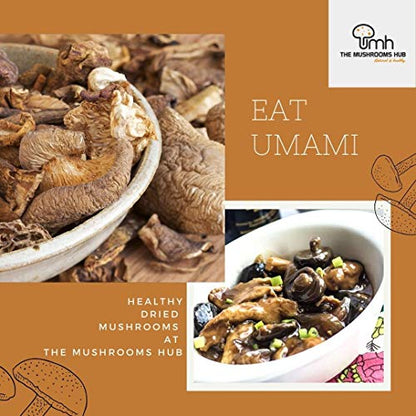 The Mushrooms Hub Dried Shiitake Mushrooms (100 g)