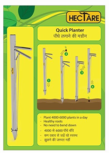 Hectare Vegetable Transplanter + Flowers and Bud Transplanter |Stainless Steel Material|
