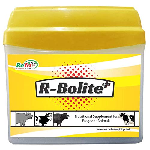 REFIT ANIMAL CARE Nutritional Supplement for Pregnant Cow, Cattle & Buffalo, 20 Pouches Set, R-Bolite+