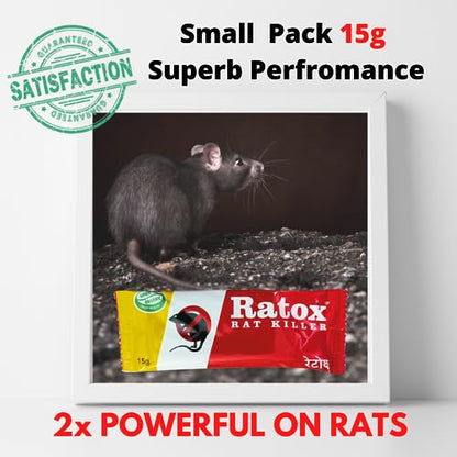 Ratox Rat Kill Paste | Ready to Use Rat Killer Gel for Home and Outdoors | 35GMx1 & 15GMx1 Combo Pack