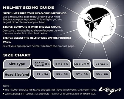 Vega Atom ISI Certified Smooth Matt Finish Open Face Helmet for Men and Women with Clear Visor(Dull Black, Size:M)