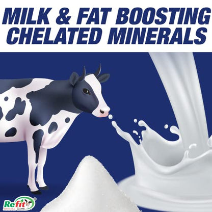 REFIT ANIMAL CARE Milk Booster Mineral Mixture Powder & Granules for Cattle & Poultry, 10 Kg, Mash Up