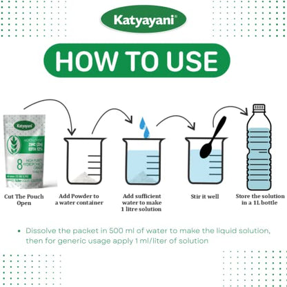 Katyayani Micronutrient Zinc (Zn) 12% - Hydroponic Nutrient 8, High Purity Hydroponics Grade- Makes 1 Liter Concentrate