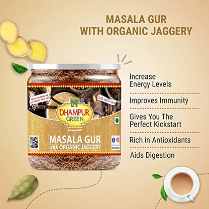 Dhampure Speciality Spiced Jaggery Powder | Detox Jaggery Powder Combo, 1.1Kg