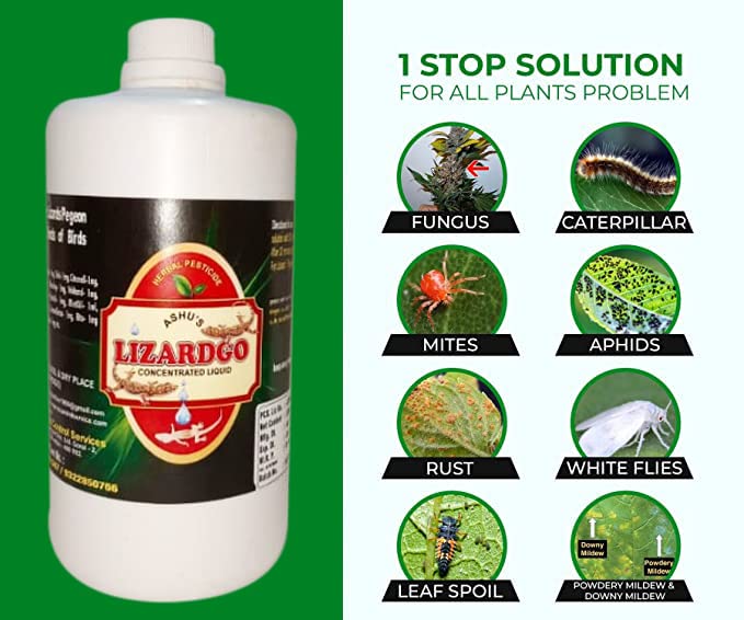 Ashu Cottage Industries Lizardgo Herbal Pesticide 500Ml