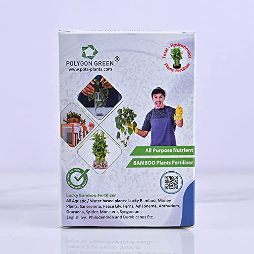 Polygon Green Lucky Bamboo Plant Fertilizer (2 Layer,3 Layer,5 Layer,Spiral and all kind of Bamboo) - Liquid Fertilizer (Pack for 1 Bottles) (30ml)