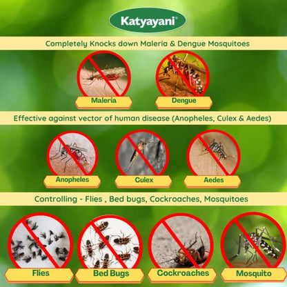 Katyayani Deltamethrin 1.25% ULV मच्छरों, कॉकरोच, खटमल, मक्खी, उड़ने और रेंगने वाले घरेलू त्वरित नॉक डाउन कीटनाशक थर्मल या अल्ट्रा लो वॉल्यूम फॉगिंग स्प्रे (1 लीटर (1 का सेट))