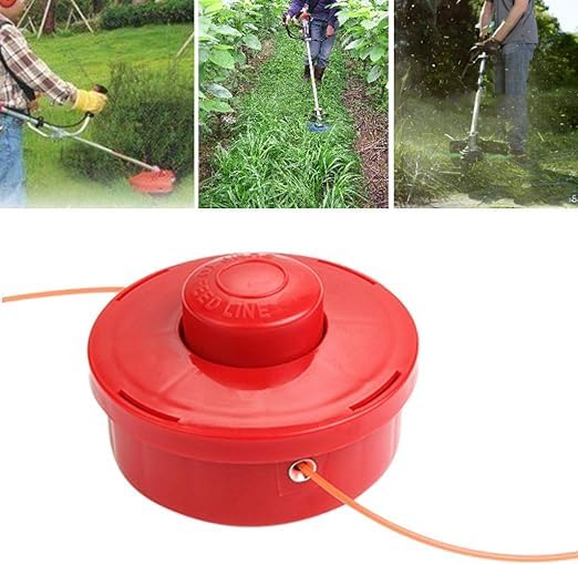SADAIV NIPUN PVC Tap and Go Red and Black Brush Cutter Crop Harvestor Grass Cutter Gasoline Brush Lawn Mower spair Parts Sutaible for All Brush Cutter Grass Cutter Trimmer Lawn Mover Brush Cutter