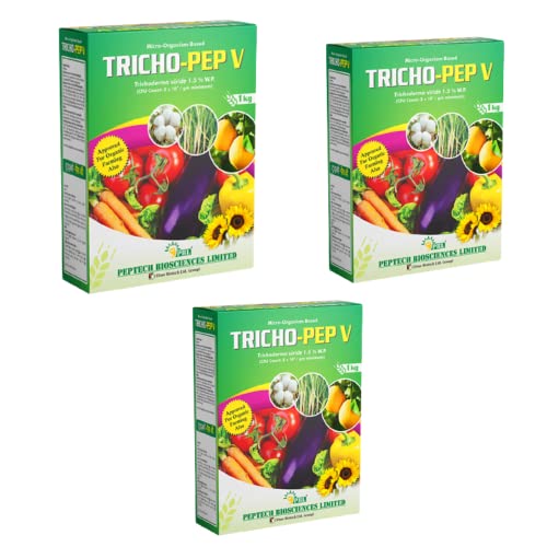 Tricho Pep V (3KG) - (2KG खरेदी करा आणि 1KG मोफत मिळवा) | वनस्पतींसाठी ट्रायकोडर्मा बुरशीनाशक | वनस्पतींसाठी जैव बुरशीनाशक | मातीसाठी जैव कीटकनाशक