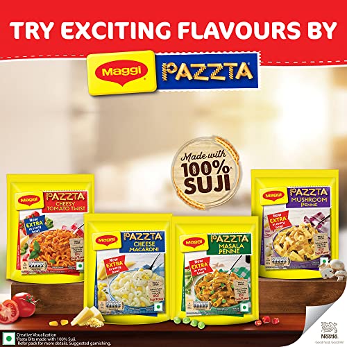 MAGGI Pazzta Mushroom Penne Pasta, Instant Pasta Made with 100% Suji & Quality Ingredients, 68.5g