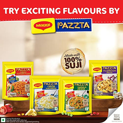 MAGGI Pazzta Mushroom Penne Pasta, Instant Pasta Made with 100% Suji & Quality Ingredients, 68.5g