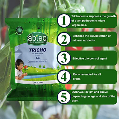 abtec, the organic people Trichoderma sp.an Ecofriendly Bio Fungicide, Controls Soil-Borne & Plant Pathogen - 5 Kg