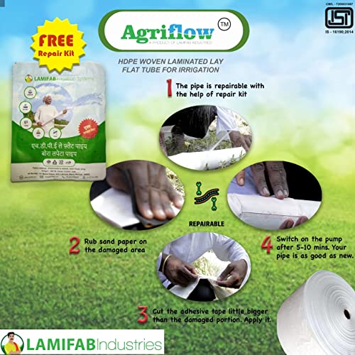 Agriflow HDPE Lapeta Pipe: Light as a feather, tough as nails – the ultimate irrigation companion for Indian farmers and gardeners.