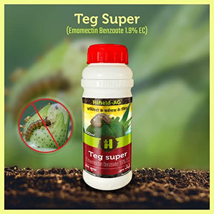 Hifield Teg Super – 500 ML Emamectin Benzoate 1.9% EC Potent Insecticide | Worms and Caterpillar control insecticide