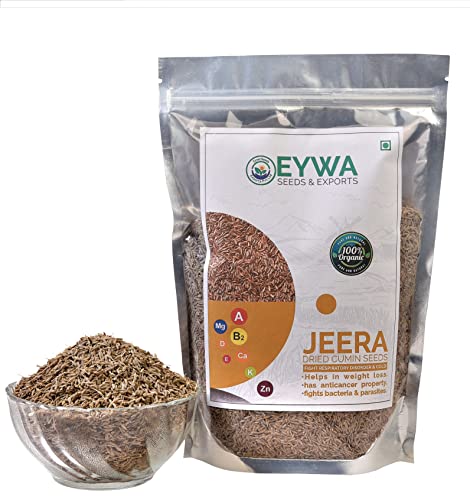 EYWA उंझा गुजरात विशेष जीरा बीज कृषि और बुवाई के लिए (K-4 No. जीरा खेती खेती खेती उत्पाद) नोट-केवल खेती के लिए (2 Kg)