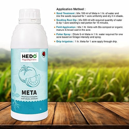 HEDO मेटारिज़ियम एनिसोप्लिए लिक्विड (1X10^8CFU/g) बायो-ऑर्गेनिक 1L पौधों के लिए गैंडा बीटल, लाल ताड़ के घुन, एफिड्स और थ्रिप्स को नियंत्रित करने के लिए