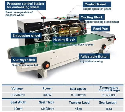 Vertical Band Sealer Machine used for Plastic pouch packaging,pp,Laminated and Silver, Paper pouch SealingPlastic Packing Machine, Plastic Bag Sealing Machine, Heat Sealer Machine,