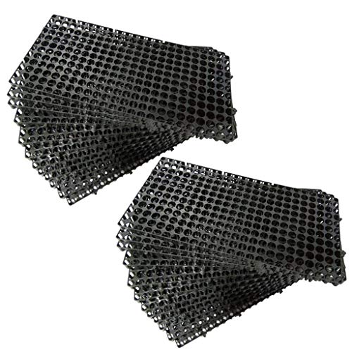 TrustBasket Heavy Duty Thickness Drain Cells (20 mm) - Set of 24 for Terrace/Kitchen Garden, Outdoor | Heavy Duty Highly Durable Polypropylene Water Drain Cells