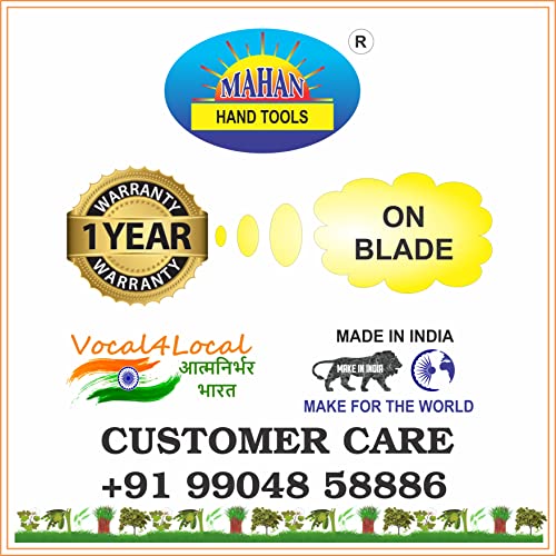 Mahan GHW-8 Gardening Hoes/Manual Weeder/Hand Weeder Without Handle | Free Ring Weeder |