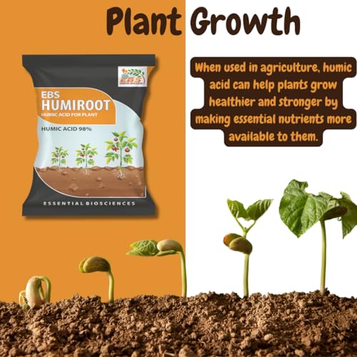 EBS Humiroot Humic Acid | 9KG 500Gram | पौधों और घरेलू उद्यान के लिए