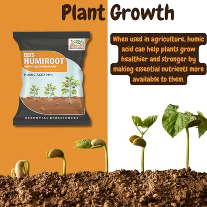 EBS Humiroot Humic Acid | 9KG 500Gram | पौधों और घरेलू उद्यान के लिए