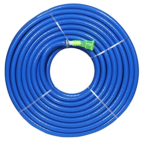 Tramp & Badger (Size : 1/2 (0.5) Inch, Length: 5 Meters, Blue) Heavy Duty Water Hose Pipe, Light Weight Easy to Connect For Garden, Car Wash, Floor Clean, Pet Bath, Park & Yard.