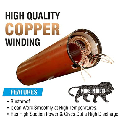 Jihara Series Submersible pump 1.5 HP 15 Stage | Farming and Borewell etc.