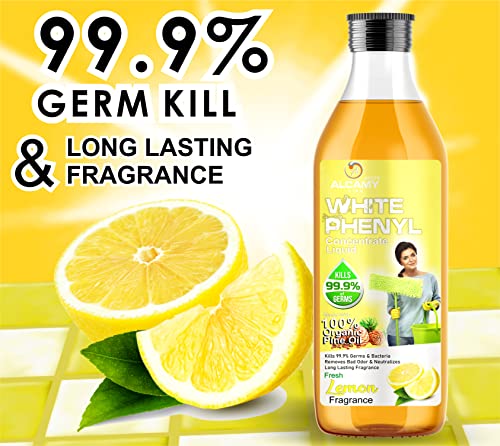 AAAL White Phenyl Concentrate Liquid (LEMON+LAVENDER+ORIGINAL PINE COMBO PACK) (200ML X 3 UNITS) (MAKES 15 TO 17 LITRE OF THICK WHITE PHENYL)