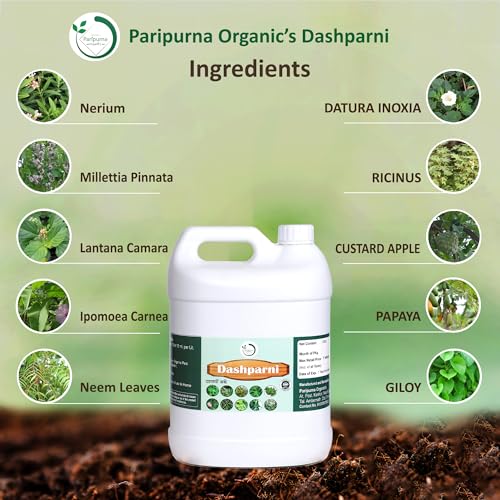 Paripurna Organics Dashparni Ark For Plant Fertilizer 5 Litre | Agricultural Sprayers Use for Plant All Kind of Plant