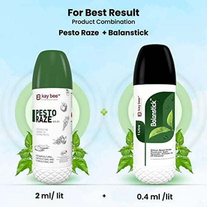 PestoRaze | Effective on All Types of Insects for Crops | Organic Insecticide for Indoor and Outdoor plants | Kay Bee Bio Organics | 100 ml
