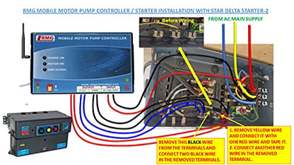 RMG Single/Three Phase GSM Mobile Motor Controller with 1yr Manufacturer Warranty (Single Phase Starter)