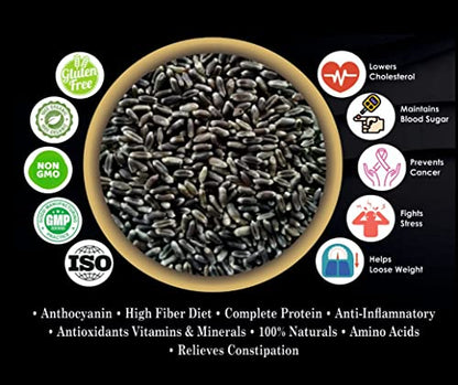 BANDHAL- Organic Black Wheat For Eating & Cooking 900 gm. Kala Gehu Anti-Oxidant | Low Gluten |Premium Black Wheat Sharbati Wheat I Anti oxidant I Whole grain I Kala Gehu