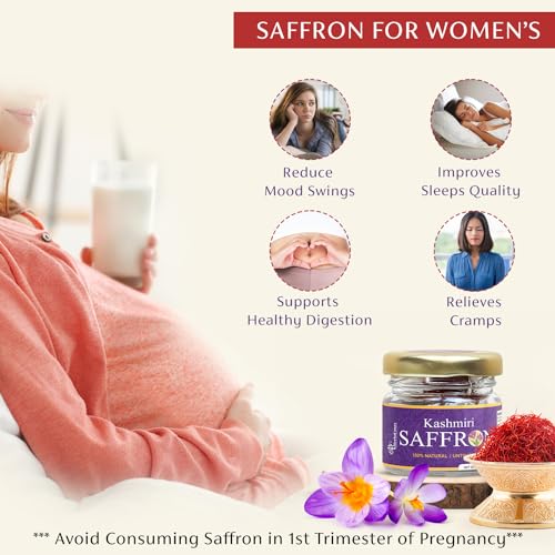 Herbal max Original Kashmiri Mongra Saffron/Kesar (A+++ Grade) for Pregnant Women, Biryani, Beauty, Cooking and Sweets | 100% Natural & Untouchable | 2 gram