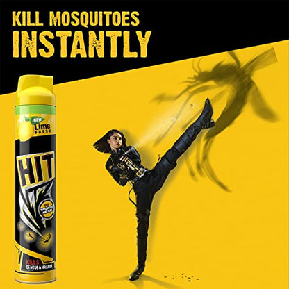 HIT Flying Insect Killer - Mosquito & Fly Killer Spray (400ml) | Lime Fragrance | Instant Kill | Protection from Dengue & Malaria