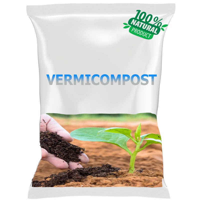 SDF Vermicompost | Organic Manure for Plants | Fertilizer for Home Gardening | Soil Mix for Pot Plants | Compost Garden Soil | Enriched Potting Soil | Natural Booster for Flowering Plant 25kg