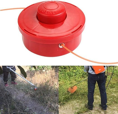 SADAIV NIPUN PVC Tap and Go Red and Black Brush Cutter Crop Harvestor Grass Cutter Gasoline Brush Lawn Mower spair Parts Sutaible for All Brush Cutter Grass Cutter Trimmer Lawn Mover Brush Cutter