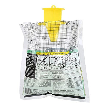 How to use fly trap catcher bag?
