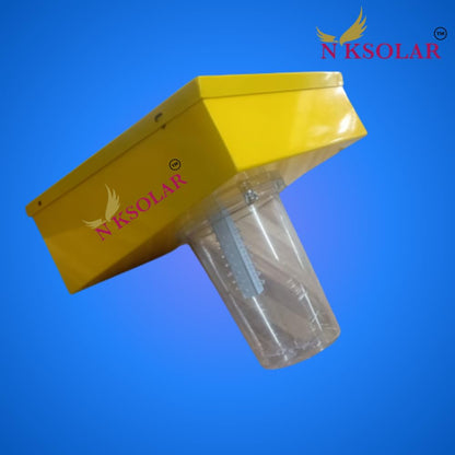 NKSOLAR Automatic Solar UV Light, Li-Ion Battery and Tray Insect Trap with Solar Panel for Pest Collection-01