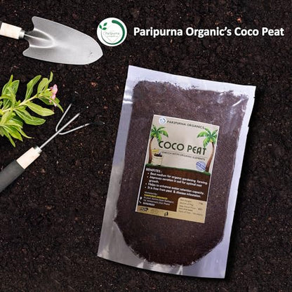 Paripurna Organics Cocopeat Organic Fertilizer for Home Gardening and Potted Plants Visit the Kraft Seeds Store