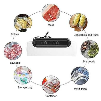 AZOD Sealing Machine, Food Sealing Machine One-Touch Food Sealer Vacuum Sealing Machine, Household Food Vacuum Packaging Machine, Automatic Food Preservation Plastic Sealing Vacuum Machine